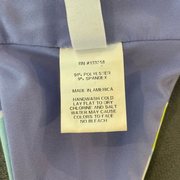 💗 3/$10 💗 Zinke Taylor Geometric Print Bandeau Bikini Top Pastel Size Medium - Picture 10 of 13